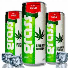3x Energy Drink Gold Grass z ekstraktem konopii